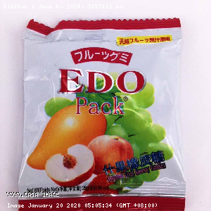 YOYO.casa 大柔屋 - EDO Assorted Fruit Gummy Candy,28G 