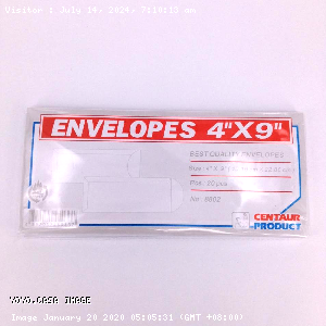 YOYO.casa 大柔屋 - White envelope,10.16cm*22.86cm 