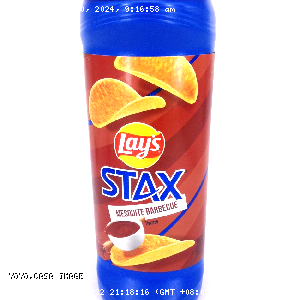 YOYO.casa 大柔屋 - Lays Stax Mesquite Barbecue Flavored Potato Crisps,155.9g 
