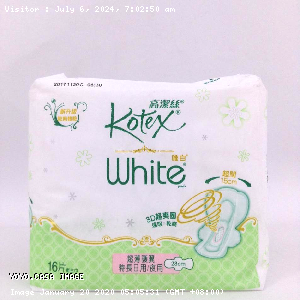 YOYO.casa 大柔屋 - Kotex White Pads Ultrathin Wing 28cm,16s*28cm 