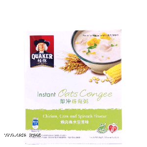 YOYO.casa 大柔屋 - Quaker Instant Oats Congee Chicken Corn and Spinach Flavour,30g*5 