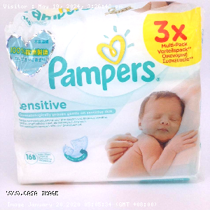 YOYO.casa 大柔屋 - Pampers Sensitive Baby Wipe,56s*3 