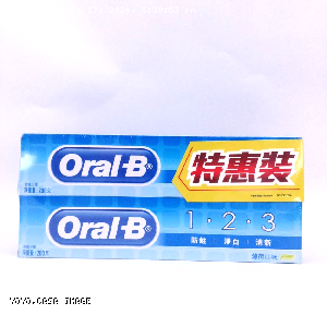 YOYO.casa 大柔屋 - Oral_B孖裝123薄荷味含氟牙膏,400g 