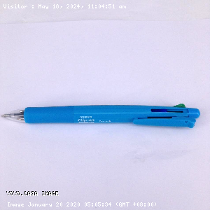YOYO.casa 大柔屋 - Zebra clip-on multi four colour with pencil pen blue, <BR>B4SA1-FBL