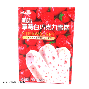 YOYO.casa 大柔屋 - Meiji Strawberry and White Chocolate Ice Cream,245G 