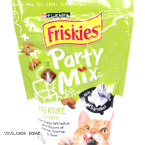 YOYO.casa 大柔屋 - Purina Friskies Party Mix Crunch Treasure Island Cat Treats,170g 