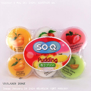 YOYO.casa 大柔屋 - SOQ Assorted Nata De Coco Fruit Flavour Pudding ,100g*6 