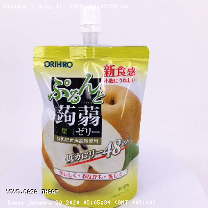 YOYO.casa 大柔屋 - Orihiro Konnyaku Konjac Fruit Jelly Pear Flavor,130g 