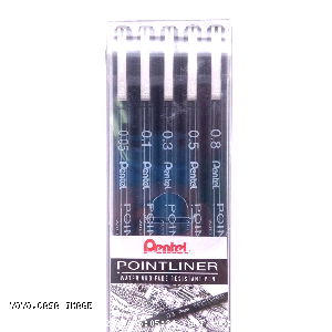 YOYO.casa 大柔屋 - PentelS20-P Pointliner Pigment,5s <BR>0.05-0.8mm
