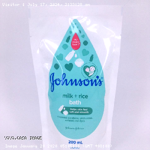 YOYO.casa 大柔屋 - Johnson Baby Milk Rice Body Wash,200ml 