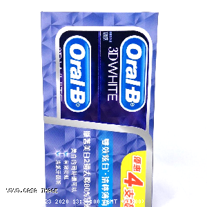 YOYO.casa 大柔屋 - Oral B 3D White Toothpaste,120g*4s 