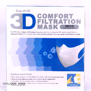 YOYO.casa 大柔屋 - Easy O Fit 3D Comfort Filtration Mask,30pcs <BR>11-13cm