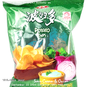 YOYO.casa 大柔屋 - Potato Chips Spir Cream Onion Flavoured,43g 
