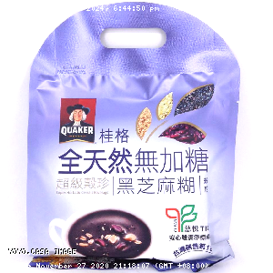 YOYO.casa 大柔屋 - Quaker Black Sesame Super Herbs Cereals Beverage,235g 