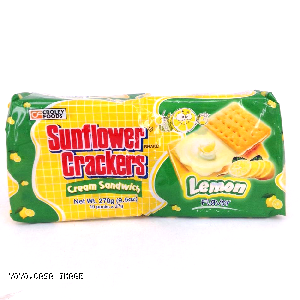 YOYO.casa 大柔屋 - Sunflower Crackers Lemon Flavor Cream Sandwich,270g 