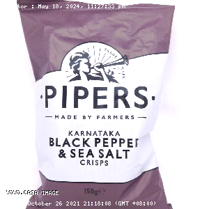 YOYO.casa 大柔屋 - Pipers Black Pepper And Sea Salt Crisps,150g 