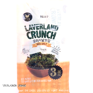 YOYO.casa 大柔屋 - Laverland Crunch Sea Salt Flavor Seaweed,13.5g 