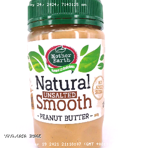 YOYO.casa 大柔屋 - Mother Earth Natural Unsalted Smooth Peanut Butter,380g 
