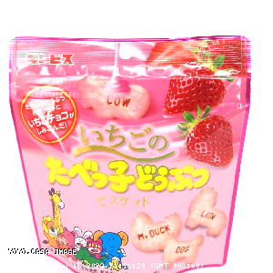 YOYO.casa 大柔屋 - Animal Biscuits Strawberry Flavor,40g 