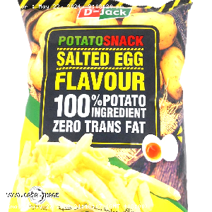 YOYO.casa 大柔屋 - Potato Snack Salted Egg Flavour,100g 