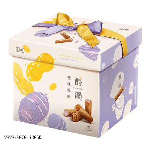 YOYO.casa 大柔屋 - 盛香珍 醇韻雙味脆捲禮盒(花生和芋頭牛奶),450g 