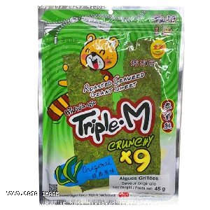 YOYO.casa 大柔屋 - Triple M Crunchy Roasted Seaweed Original Flavor,5g*9 