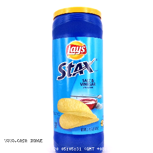 YOYO.casa 大柔屋 - Lays Stax Salt and Vinegar Flavored Potato Crisps,155.9g 