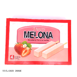 YOYO.casa 大柔屋 - Melona Strawberry Flavored Ice Bar,80ml*4 