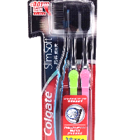 YOYO.casa 大柔屋 - Colgate Slim Soft Charcoal Toothbrush,3pcs YOYO.casa 大柔屋 - Colgate Slim Soft Charcoal Toothbrush,3pcs