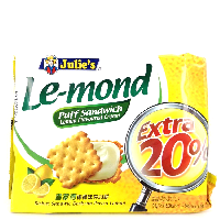 YOYO.casa 大柔屋 - Julies Lemon Flavour Sandwich Biscuits,170g YOYO.casa 大柔屋 - Julies Lemon Flavour Sandwich Biscuits,170g