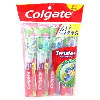YOYO.casa 大柔屋 - Colgate Twister Toothbrush Medium,4pcs 