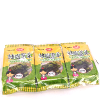 YOYO.casa 大柔屋 - Four Seas Korean Seaweed Teriyaki Flavour 3 Packs,13.5g 