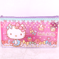 YOYO.casa 大柔屋 - SANRIO KT PVC網底拉鍊快勞袋中閃紗料, 