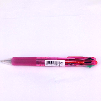 YOYO.casa 大柔屋 - Zebra clip-on multi four colour pen pink, 