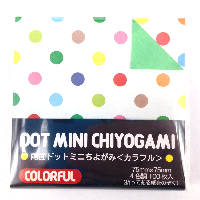 YOYO.casa 大柔屋 - GRIMM雙色圓點摺紙75MM,75mm <BR>20-2003