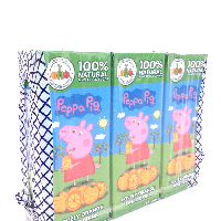 YOYO.casa 大柔屋 - PEPPA PIG Lovely Orange Fruit Drink,200ml*3 