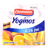 YOYO.casa 大柔屋 - Low Fat Banana Mango Orange Yogurt,100g*4 