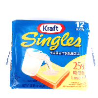 YOYO.casa 大柔屋 - KRAFT Singles Processed Cheese 25% Less Fat,250g 