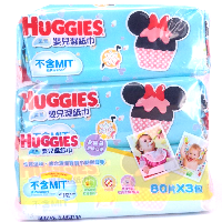 YOYO.casa 大柔屋 - HUGGIES Baby Wipes,80pcs*3 