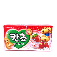 YOYO.casa 大柔屋 - Lotte Kancho Biscuit Strawberry Yogurt Flavour,50g 