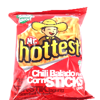 YOYO.casa 大柔屋 - Hottest Chili Balado Flavor Corn Sticks Snack,70G 