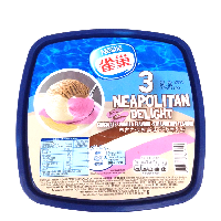 YOYO.casa 大柔屋 - 3 Neapolitan Delight Chocolate Vanilla Flavour Strawberry Flavour Ice Cream,2L 