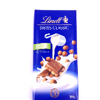 YOYO.casa 大柔屋 - Lindt Swiss Milk Chocolate with gently roasted hazelnuts,100g 