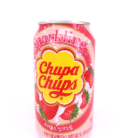 YOYO.casa 大柔屋 - Chupa Chups Sparkling Drink Strawberry Flavor,345ML 