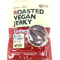 YOYO.casa 大柔屋 - Roasted Vegan Jerky Black Pepper,100g 