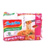 YOYO.casa 大柔屋 - Indomie Instant Noodles Mi Goreng Hot and Spicy,5*80g 