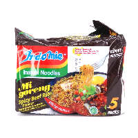 YOYO.casa 大柔屋 - Indomie Instant Noodles Spicy Beef Ribs Flavour,80G*5 