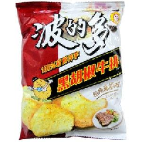 YOYO.casa 大柔屋 - 黑胡椒牛排薯片,46g 