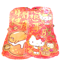 YOYO.casa 大柔屋 - Sanrio 2款特長啤型揮春直身,1s 