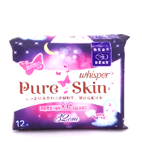 YOYO.casa 大柔屋 - WHISPER pure skin sanitary napkin 32cm,12s YOYO.casa 大柔屋 - WHISPER pure skin sanitary napkin 32cm,12s